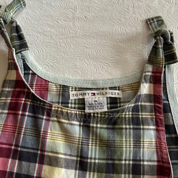 Tommy hilfiger multicolor plaid Sleevless Dress size 10 - Picture 3 of 6